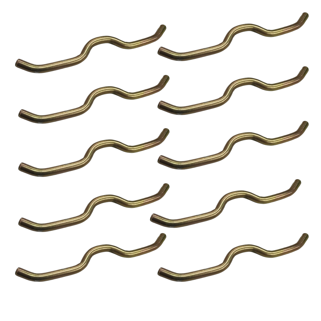 10 Bigotes de Repuesto Tornasol Argolla para Mini Trampolin Jumping Fitness