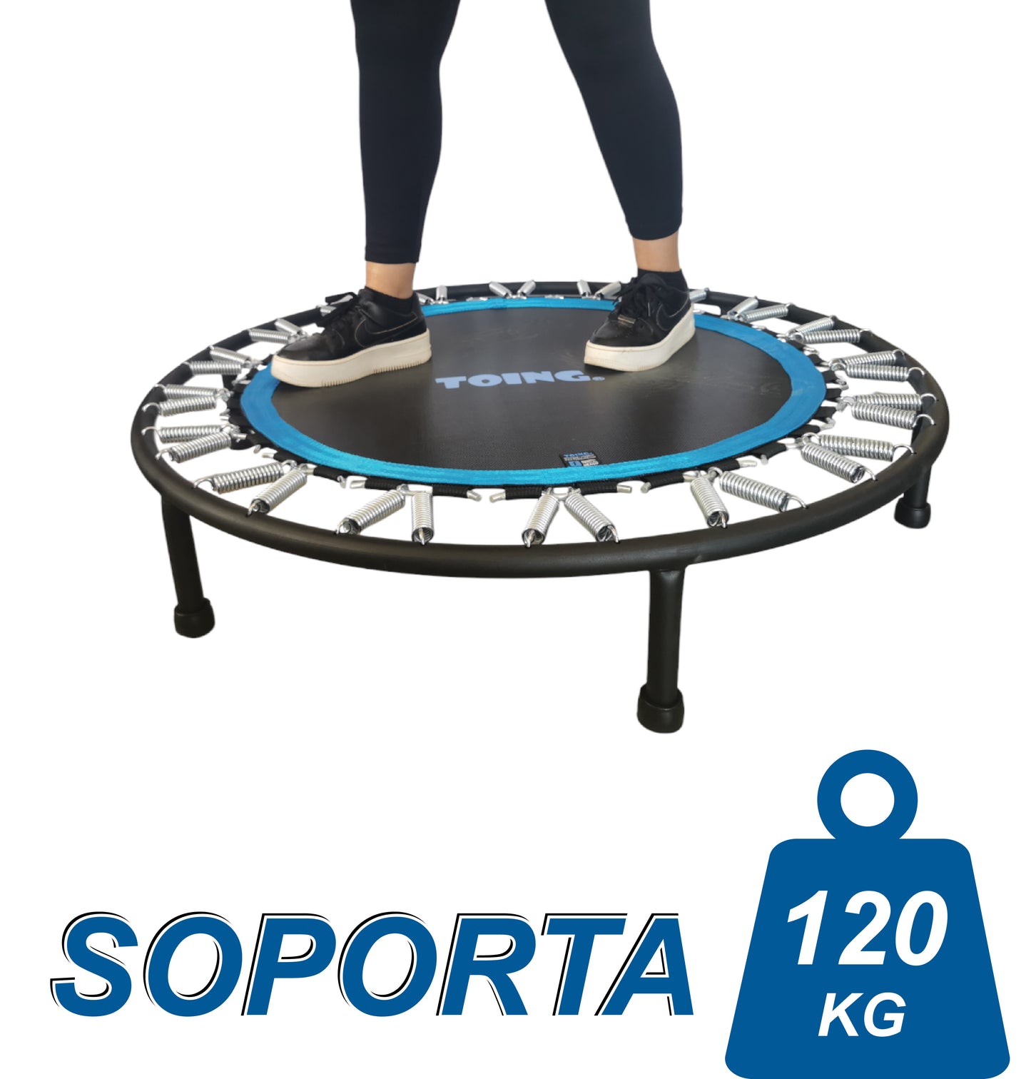 Mini Trampolín Alto Rendimiento 1.02m Negro