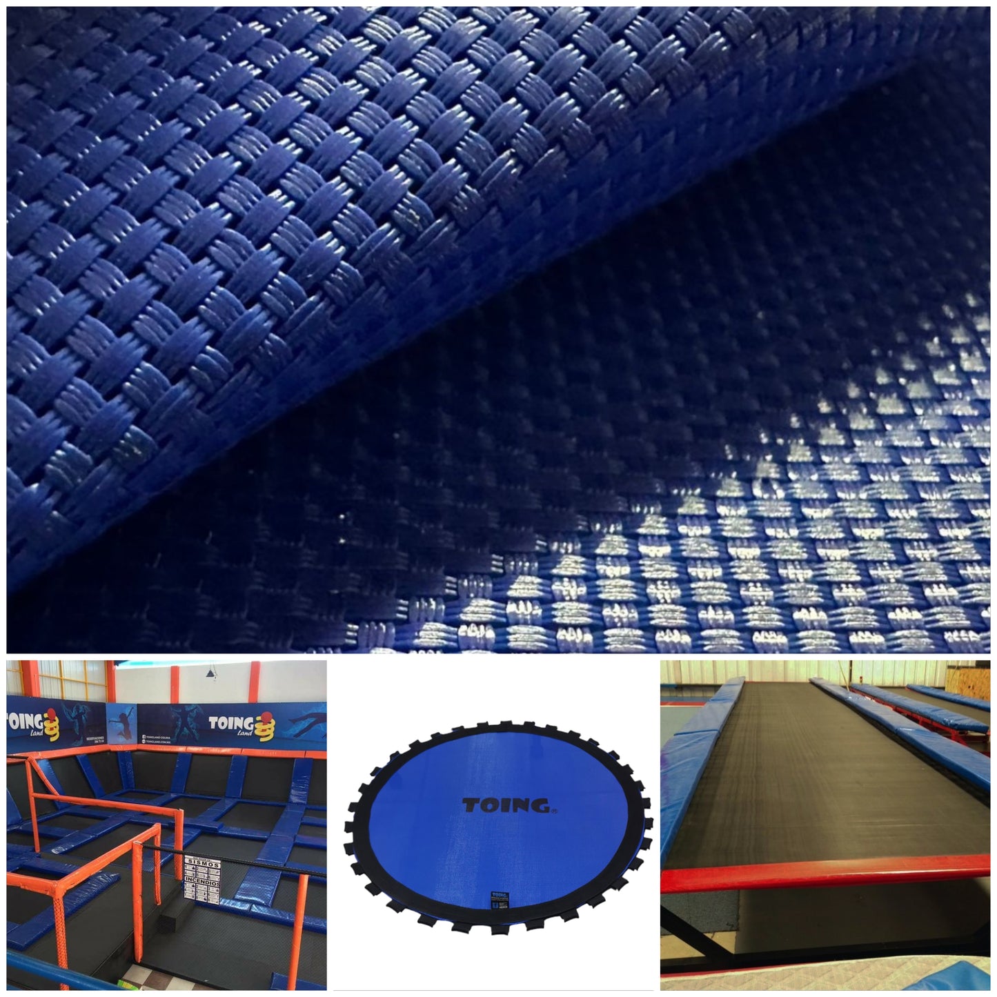 Malla para trampolín azul 2.5 m por metro