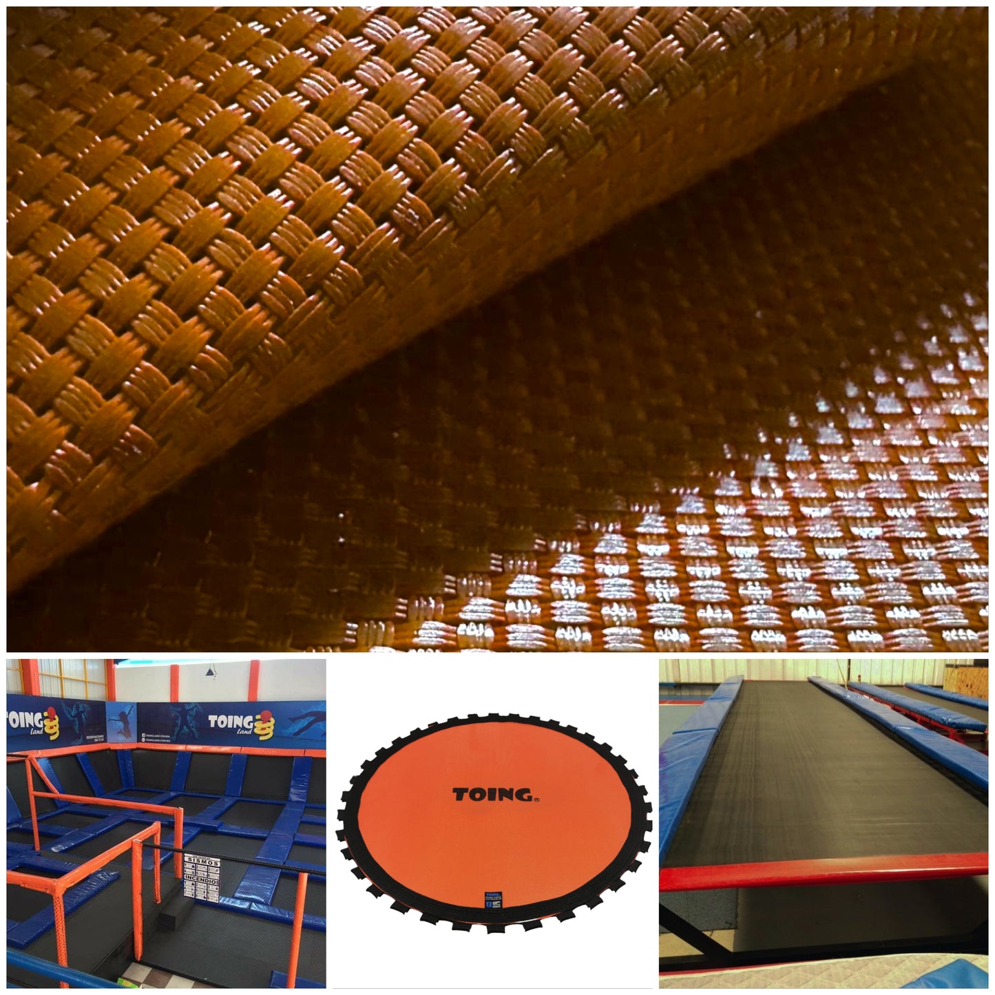 Malla Para Trampolín Naranja 4.2 m por metro