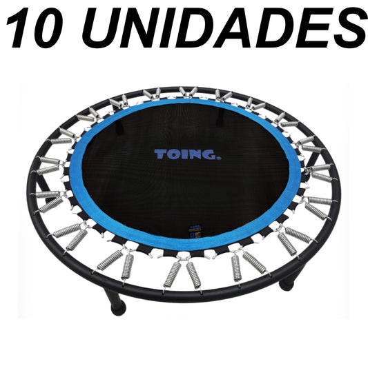 Paquete de 10 Mini Trampolines Alto rendimiento 1.02m Negro