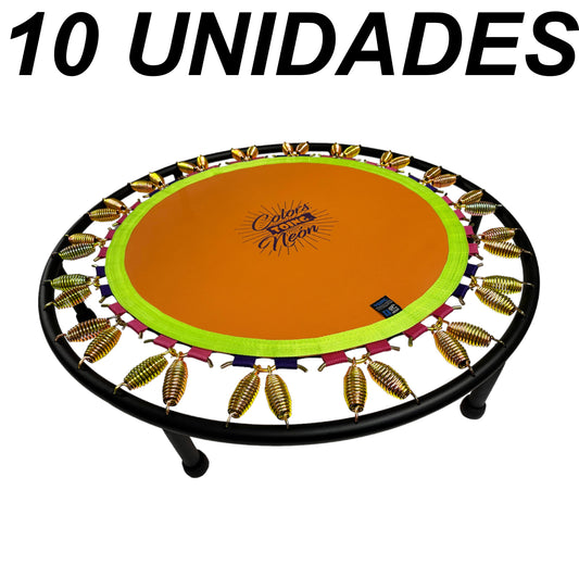 10 MINI TRAMPOLINES FITNESS TOING COLORS NEÓN EN MAYOREO