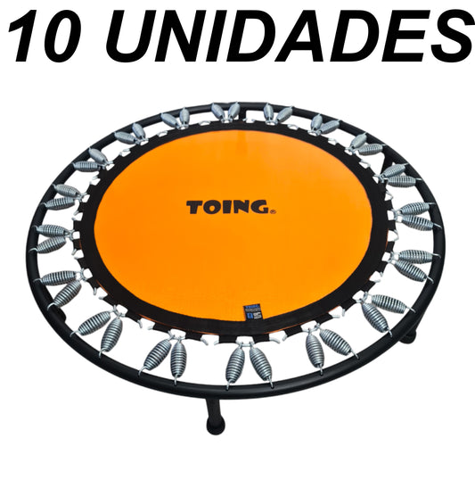 Paquete de 10 Mini Trampolines Profesionales 1.02m Naranja