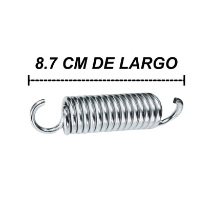 Resorte de Alto Rendimiento  8.7cm Plata