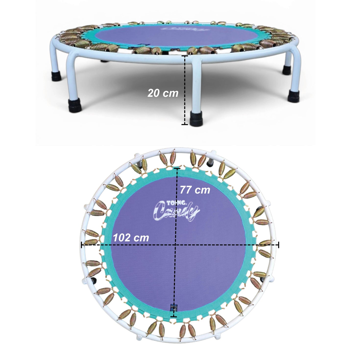 Mini Trampolín Profesional Toing Candy 1.02 m Morado